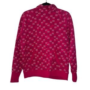 Champion logo pink pull over hoodie sweater Size Medium